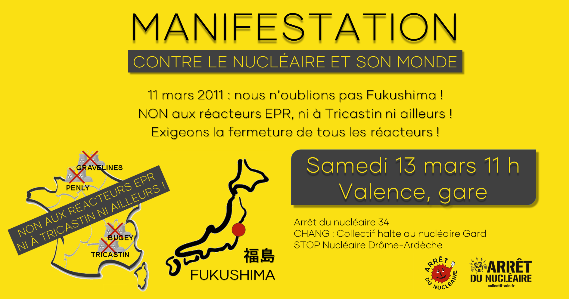 Manifestation contre le nucléaire et son monde